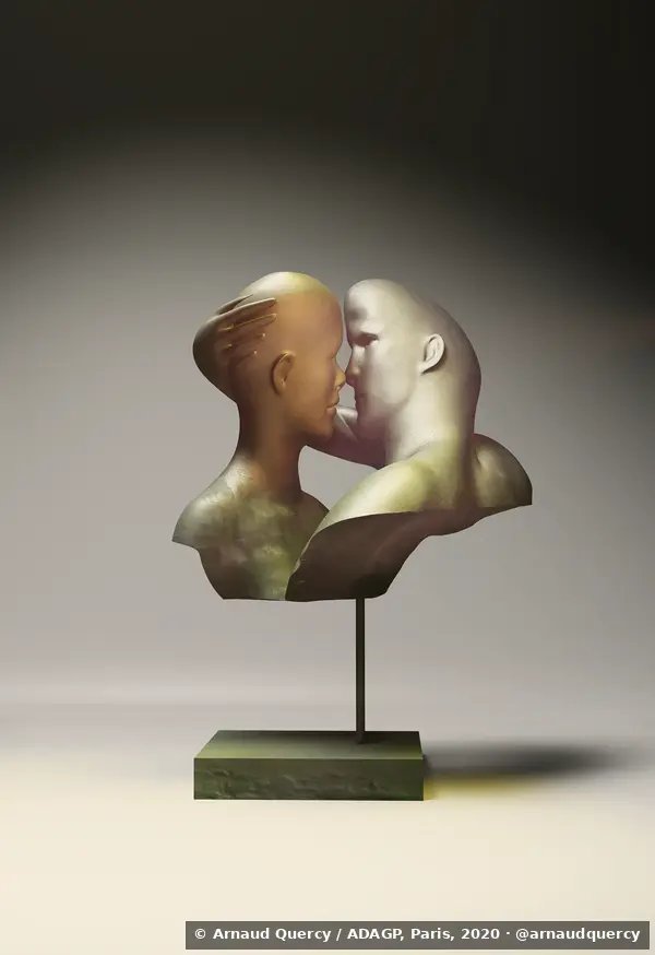 Il bacio - sculpture digitale