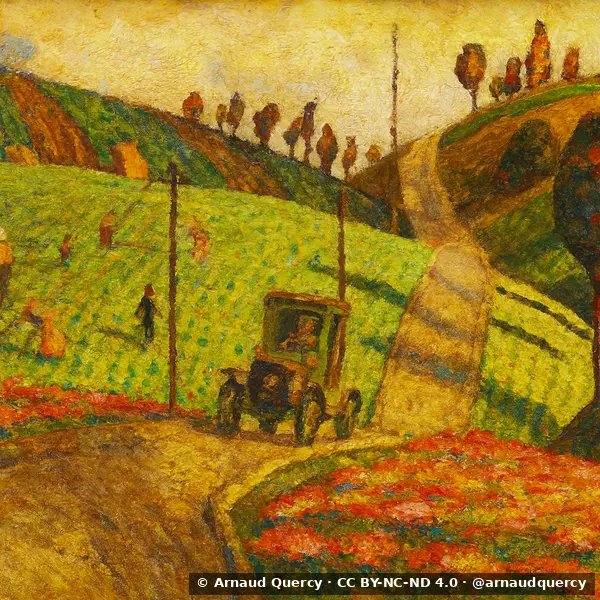Sur la route du village