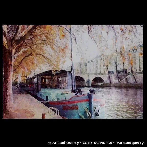 Une Péniche au Pont-Marie, Paris
